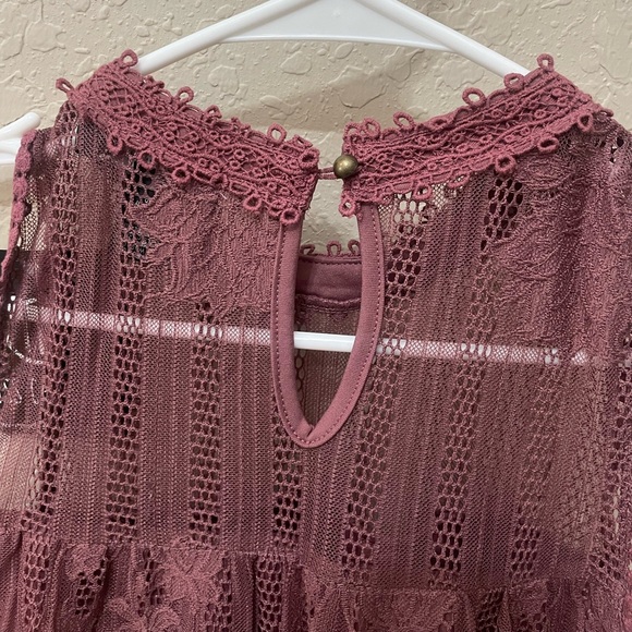 ✨NWT✨ Miss Chievous mauve lace dress - Picture 4 of 5